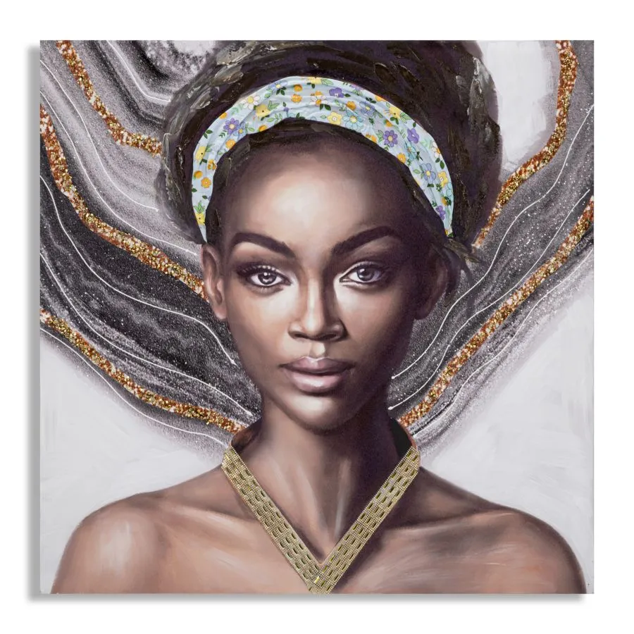 OBRAZ NA PŁÓTNIE Naomi -B- 100X3X100 cm